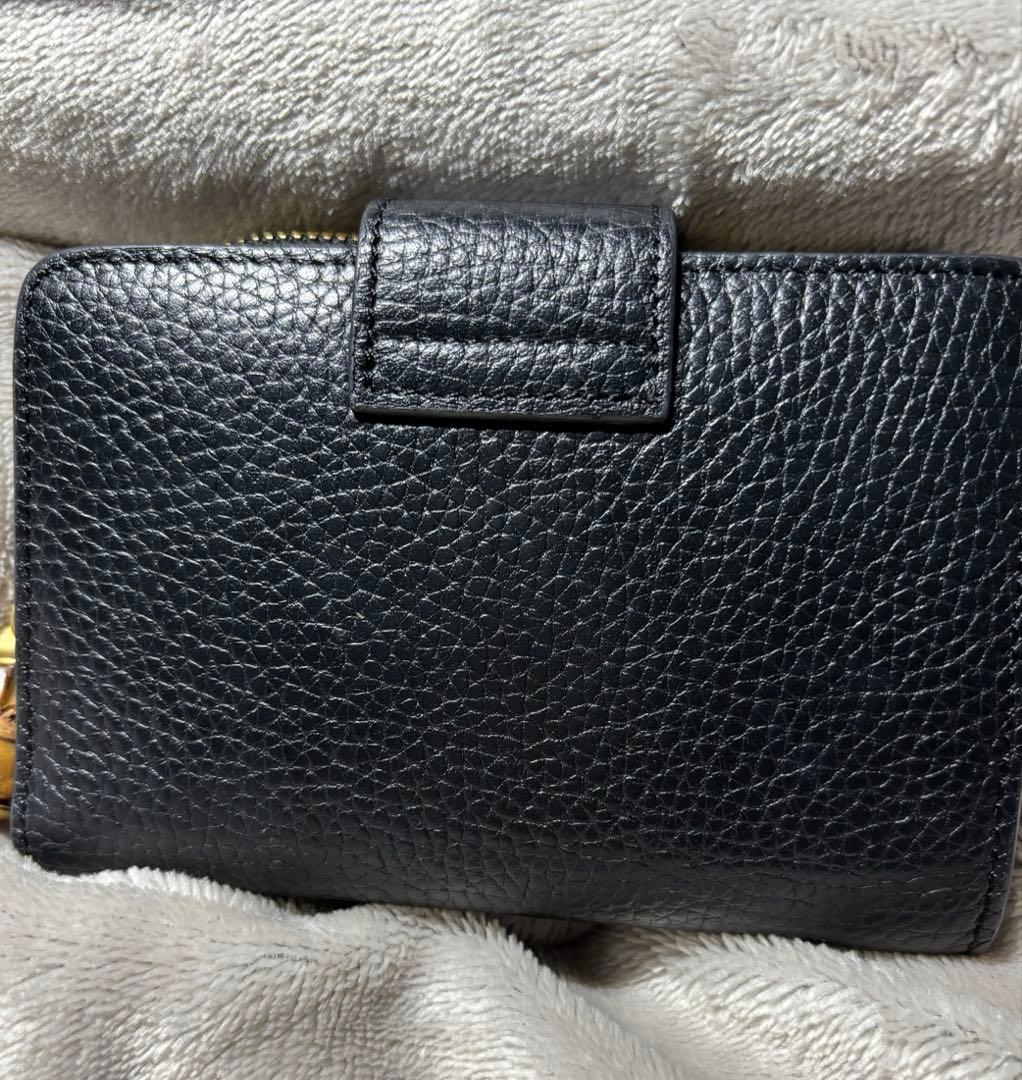 GUCCI バンブー付き ダブルG ミディアム ウォレット