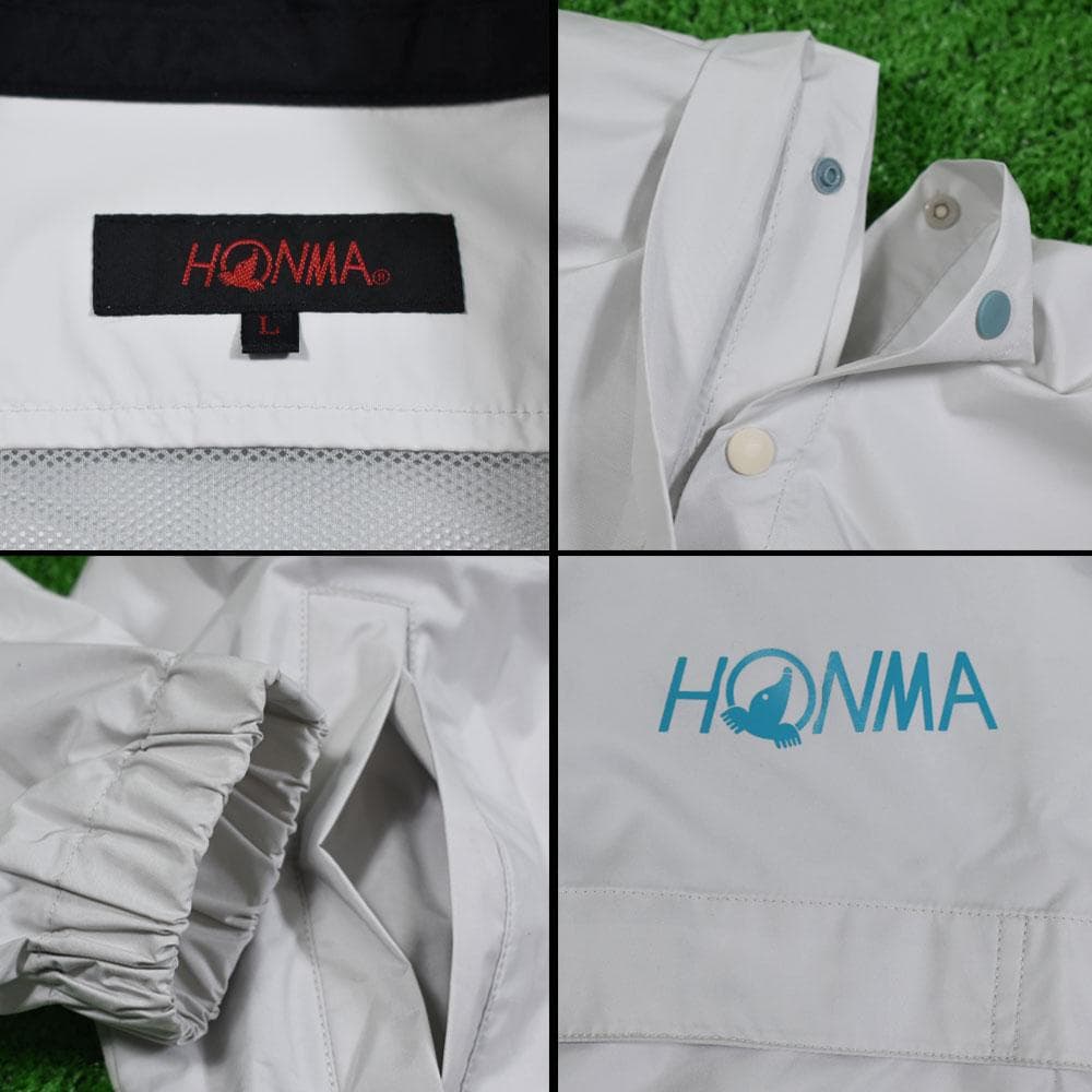 v*2様 HONMA/本間ゴルフ 防風レインスーツ【ライトグレー/Ｌ】新品！