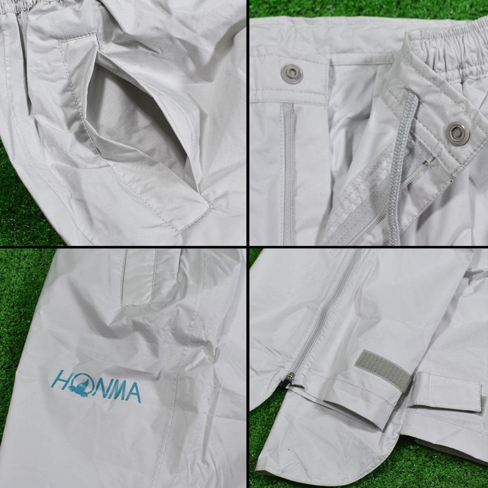 v*2様 HONMA/本間ゴルフ 防風レインスーツ【ライトグレー/Ｌ】新品！