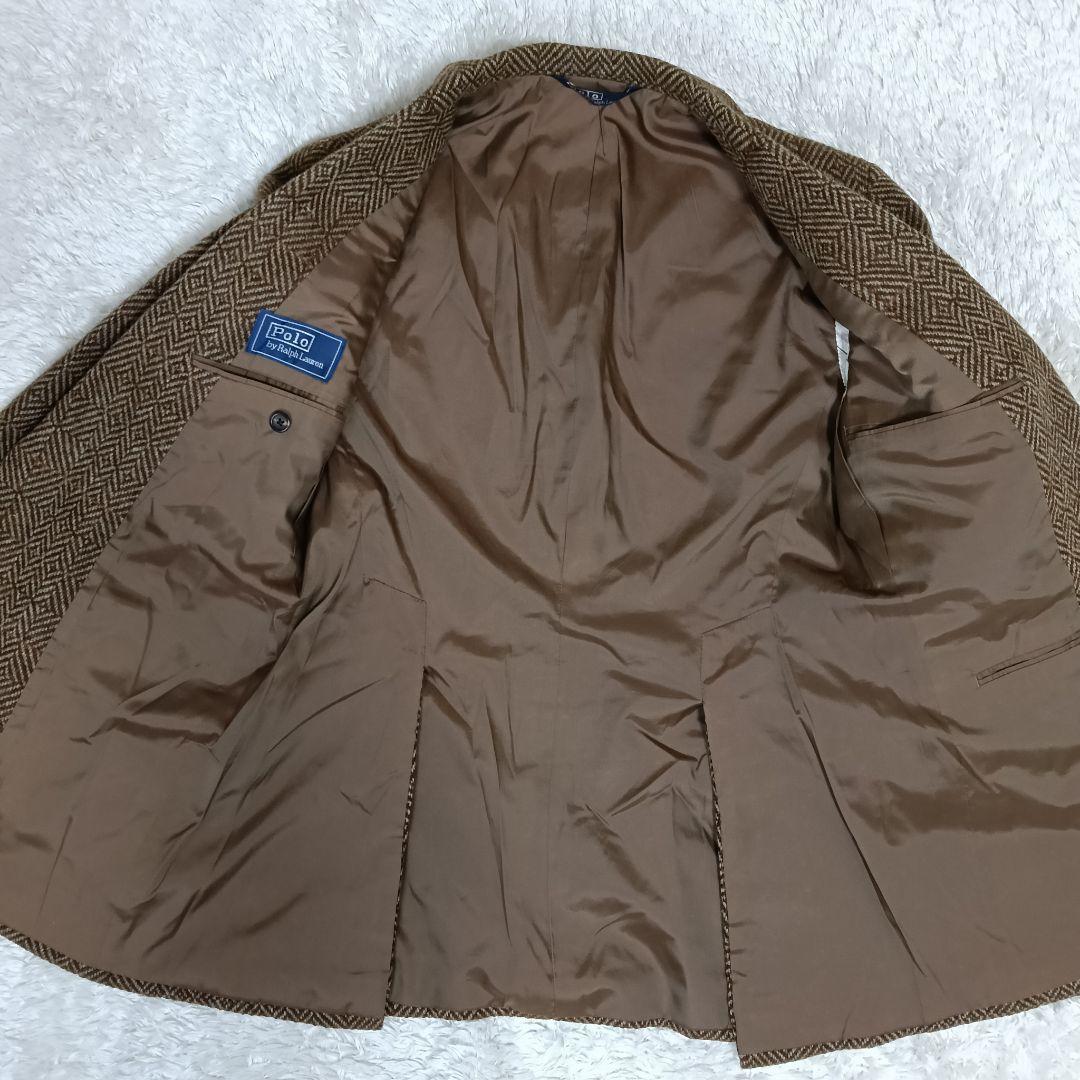 ひげめがね　ポロラルフローレン　90's　ヘリンボーン　ジャケット