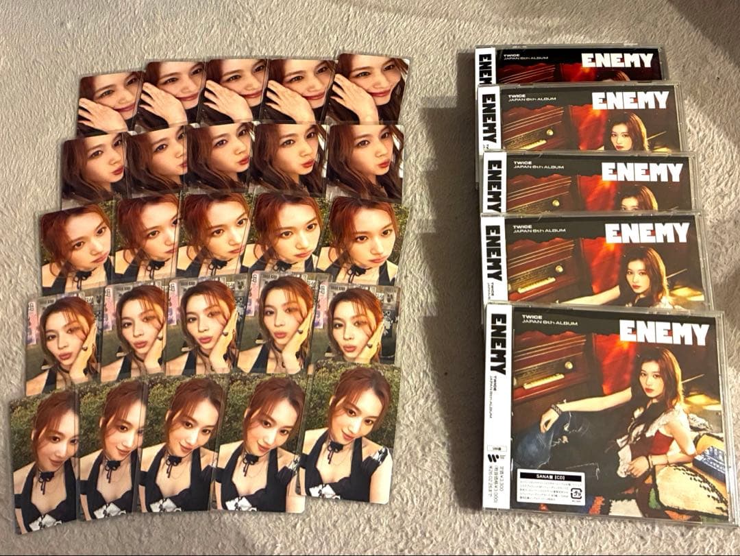 TWICE ENEMY SANA盤 トレカコンプ5セット
