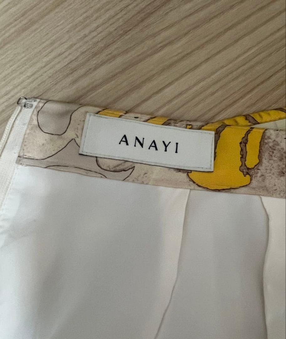 あっこちゃん　ANAYI ペイズリープリントタック スカート