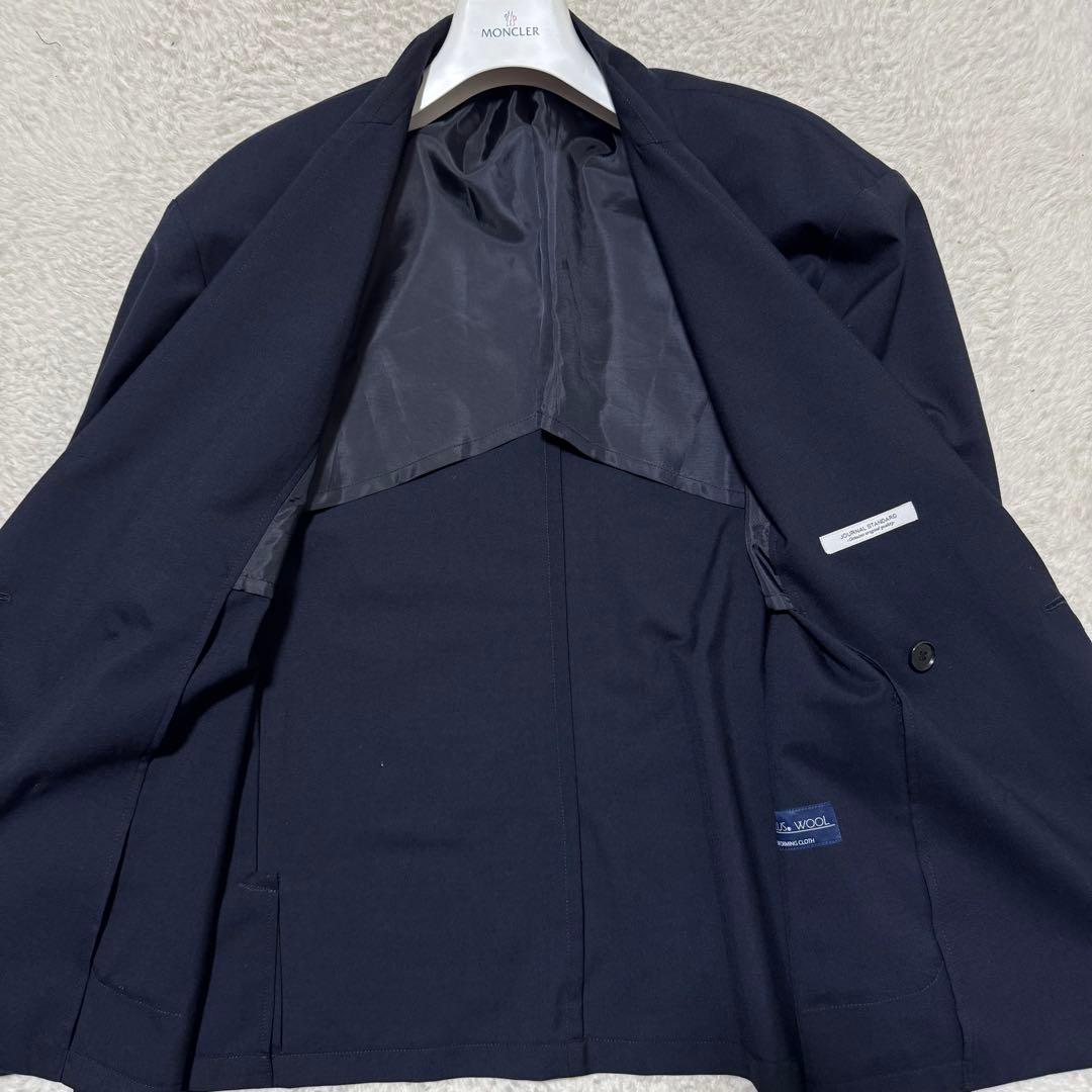 美品✨ジャーナルスタンダード 紺ブレ 金ボタン TECH PLUS WOOL