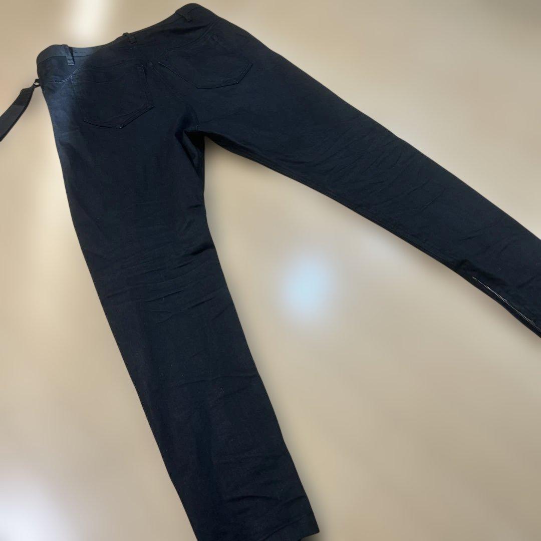 ユリウス　9oz STRETCH DENIM ブラックサルエル