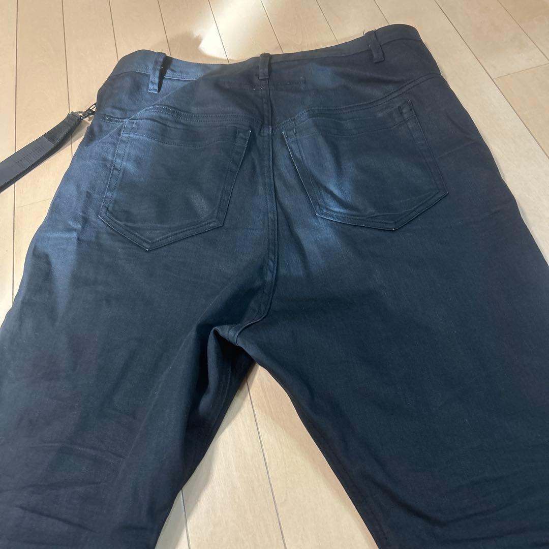 ユリウス　9oz STRETCH DENIM ブラックサルエル