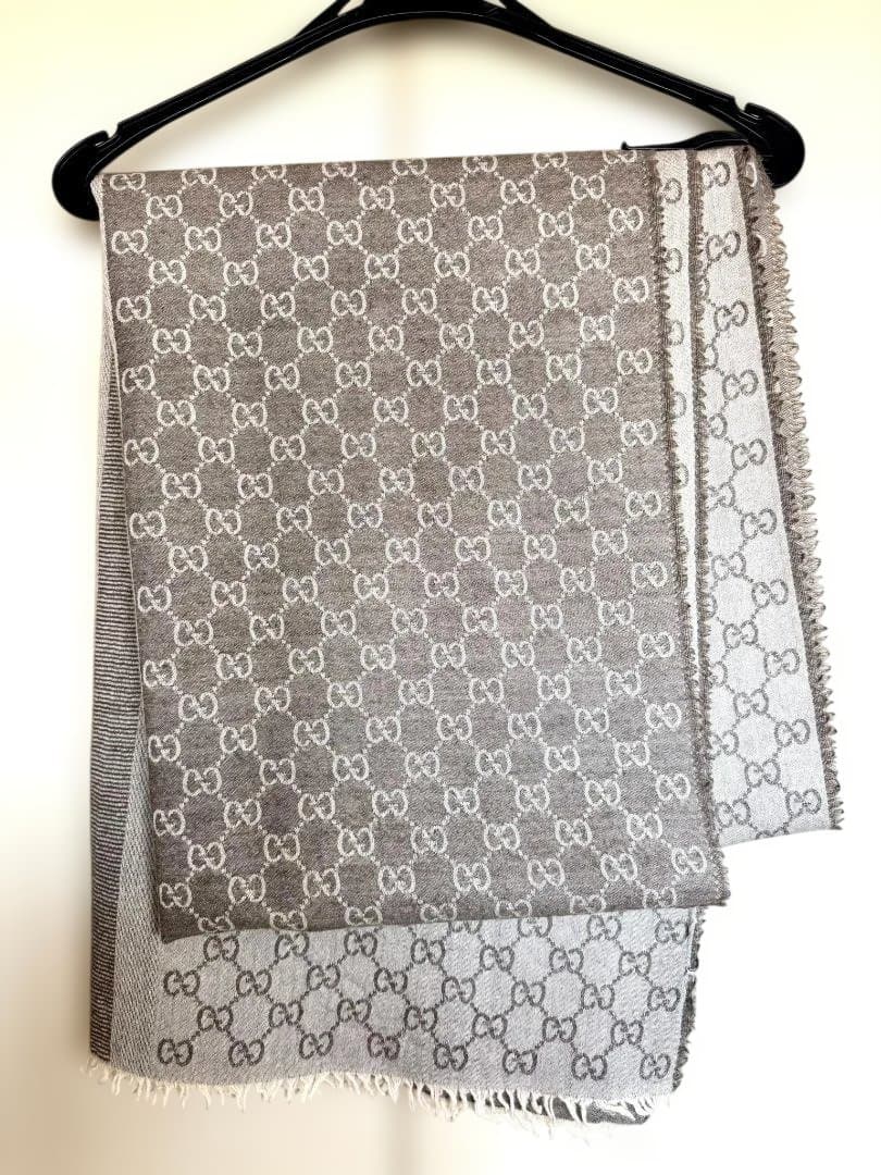 GUCCI グッチ 大判ショール　シルクウール