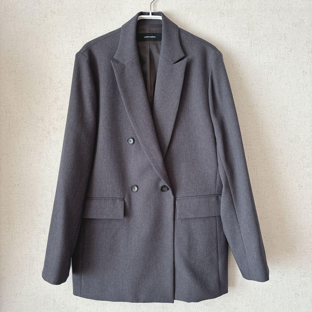美品 JOURNAL STANDARD ライクストレッチジャケット 38 グレー