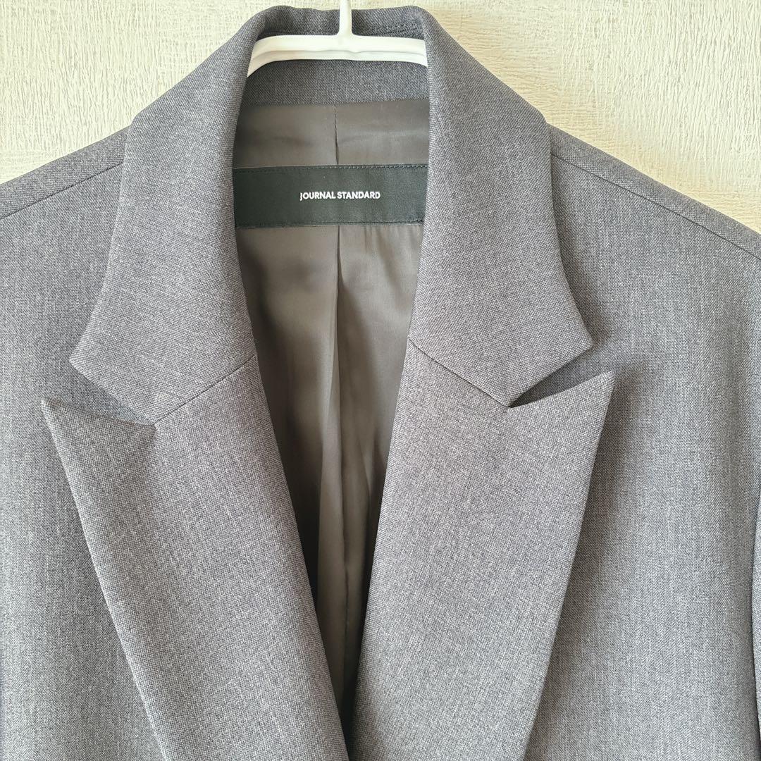 美品 JOURNAL STANDARD ライクストレッチジャケット 38 グレー