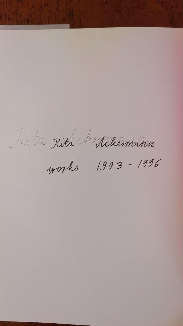 Rita Ackermann works 1996-1993 リタ・アッカーマン