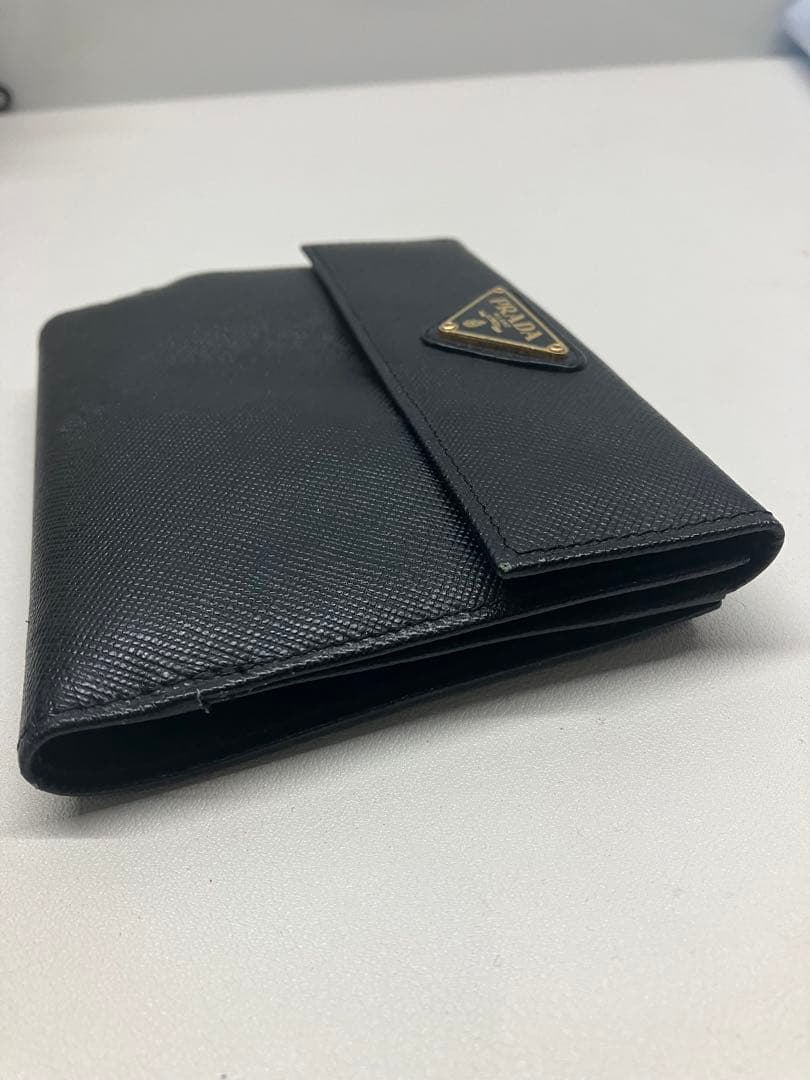 プラダ PRADA コンパクトウォレット 三つ折り財布 ブラック