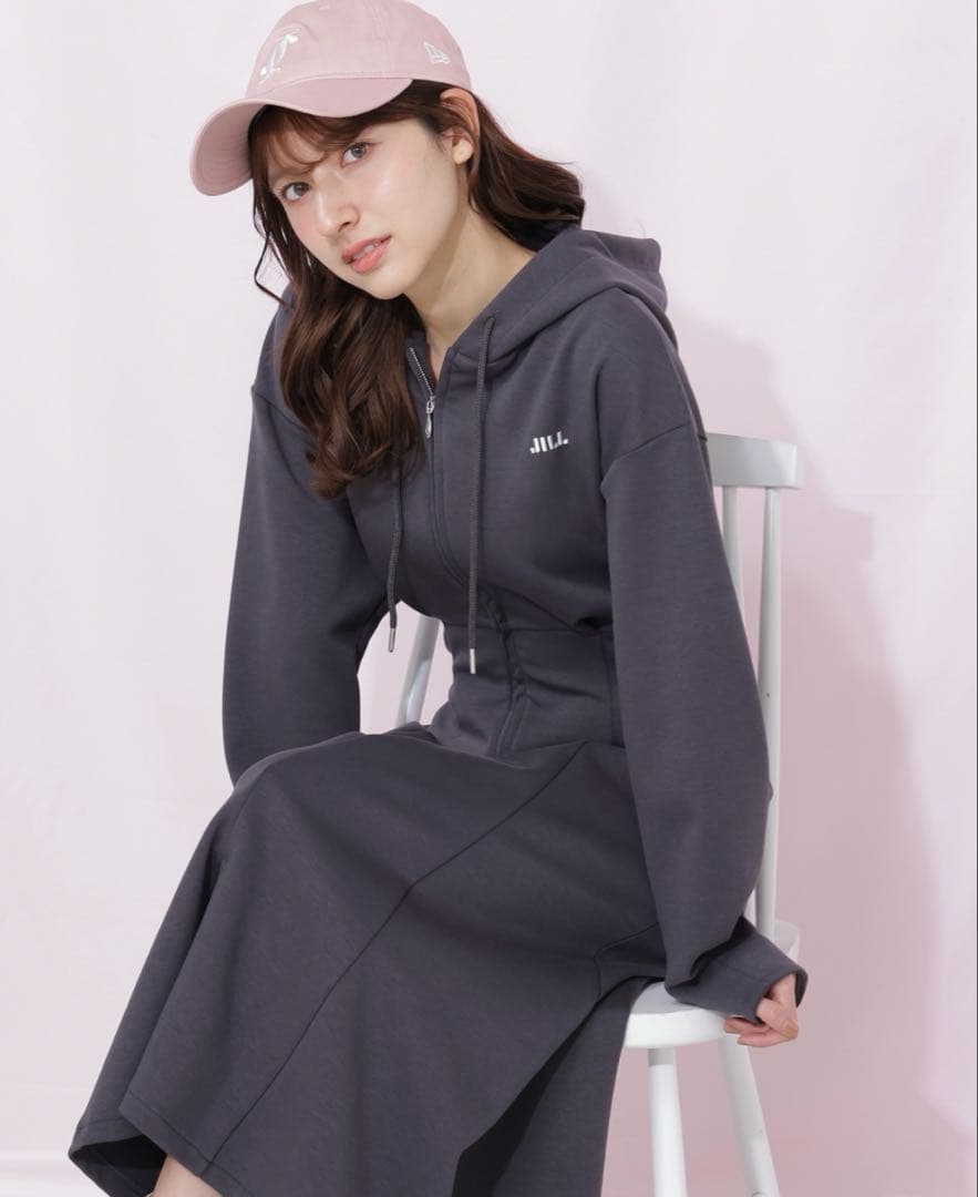 JILLSTUART ダイバーフーディーロングワンピース