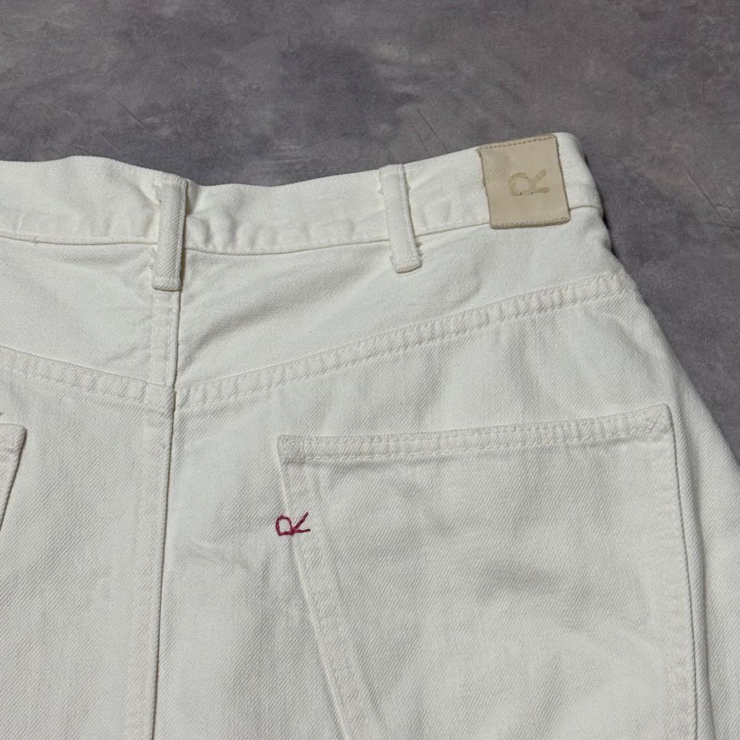 45R ライ麦デニムのクロスオーバースカート