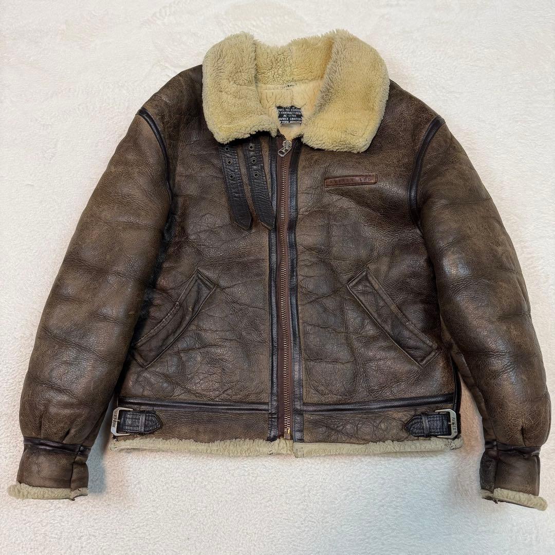 SIZE40 胸タグ AVIREX B-3 USA製 XL相当 大きいサイズ