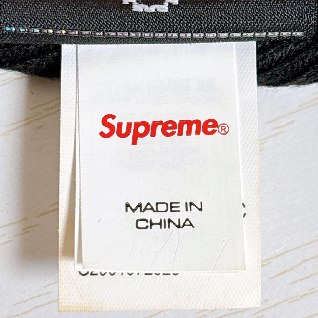 Supreme NEW ERA ニット帽　ビーニー　Sロゴ　ブラック　黒　赤