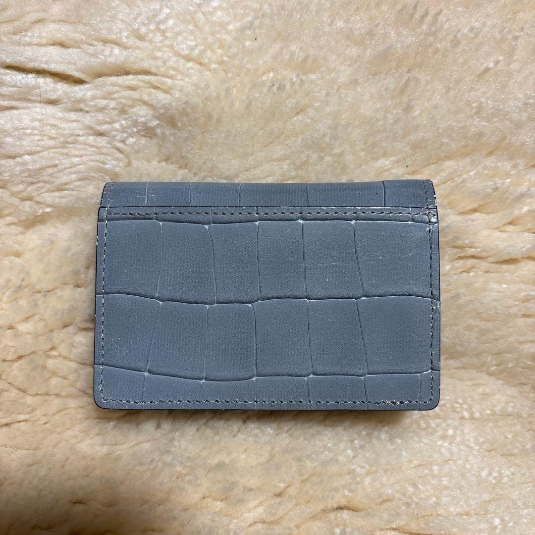 Epoiエポイ TILEタイル 名刺入れ 牛革 グレー