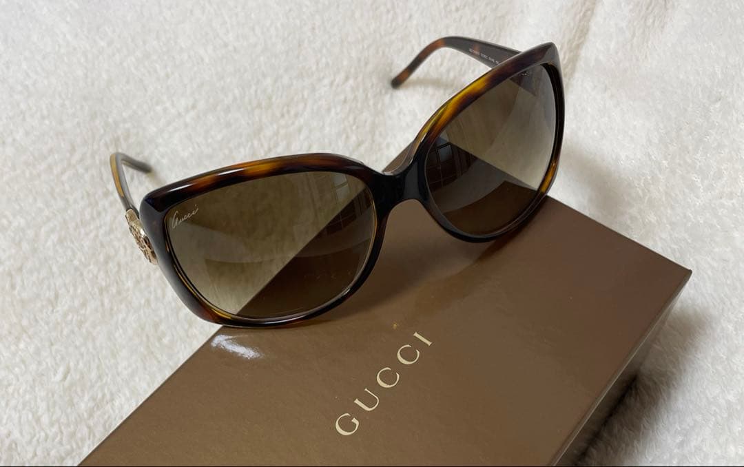 GUCCI サングラス ブラウン ケース付き