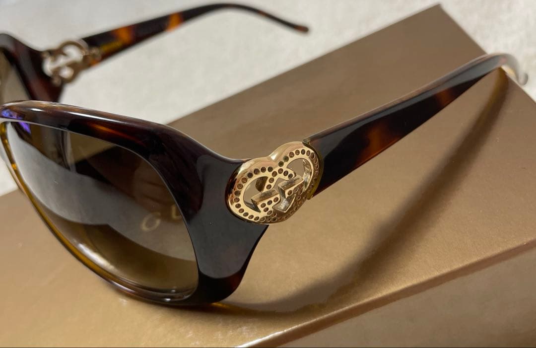 GUCCI サングラス ブラウン ケース付き