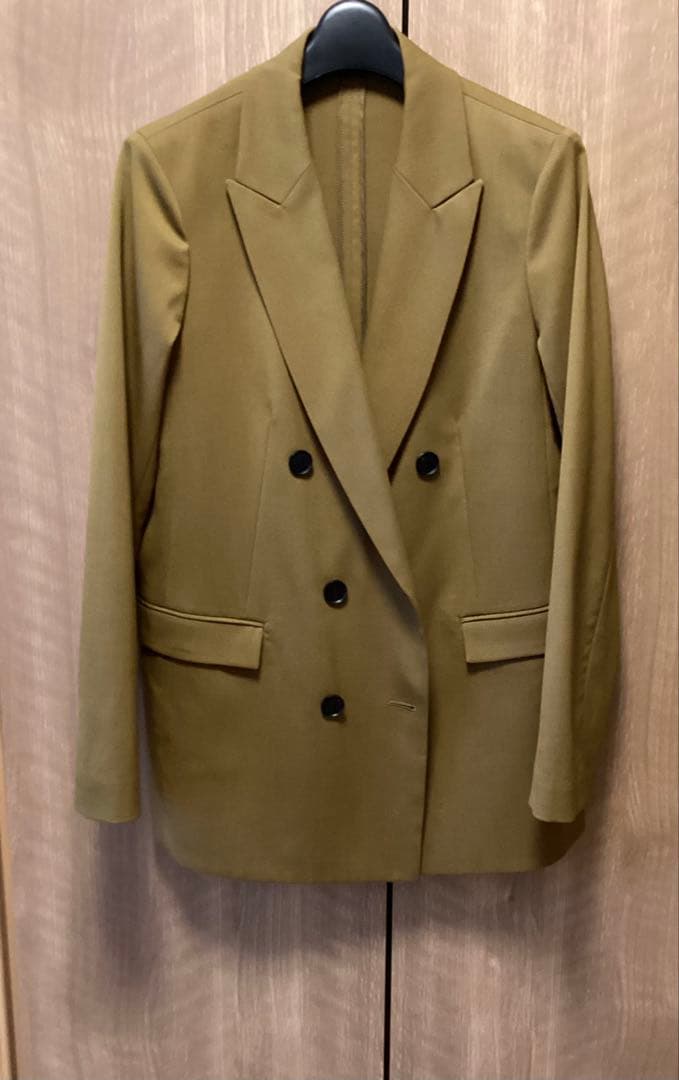 美品　ICB 【洗える】ウール2WAYストレッチ ダブルブレストジャケット
