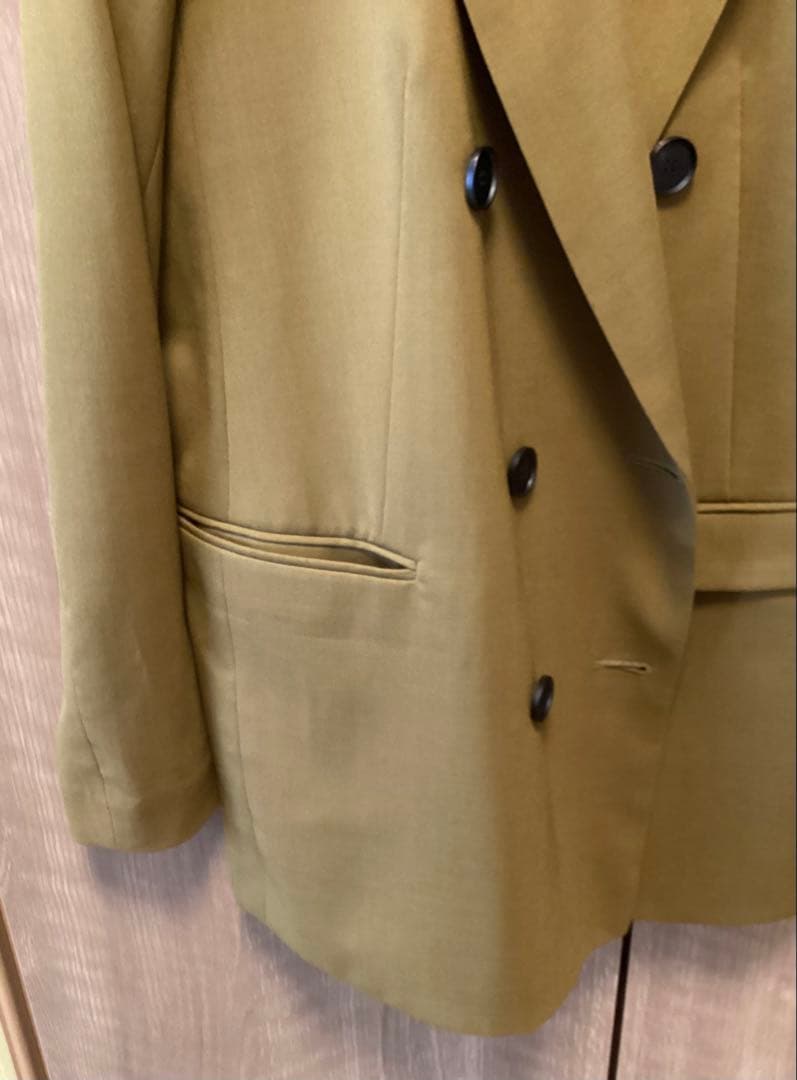 美品　ICB 【洗える】ウール2WAYストレッチ ダブルブレストジャケット