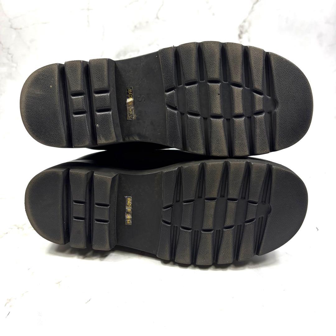 green label relaxing サイドゴアブーツ S 黒 レザー 厚底