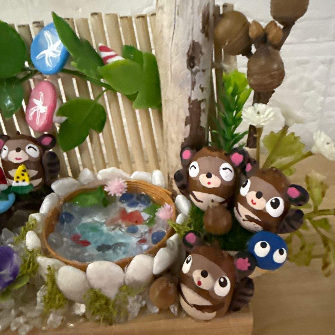 どんぐりアート♡夏のひととき　花火ミニオブジェ　ミニプールオブジェ　小…追加♡