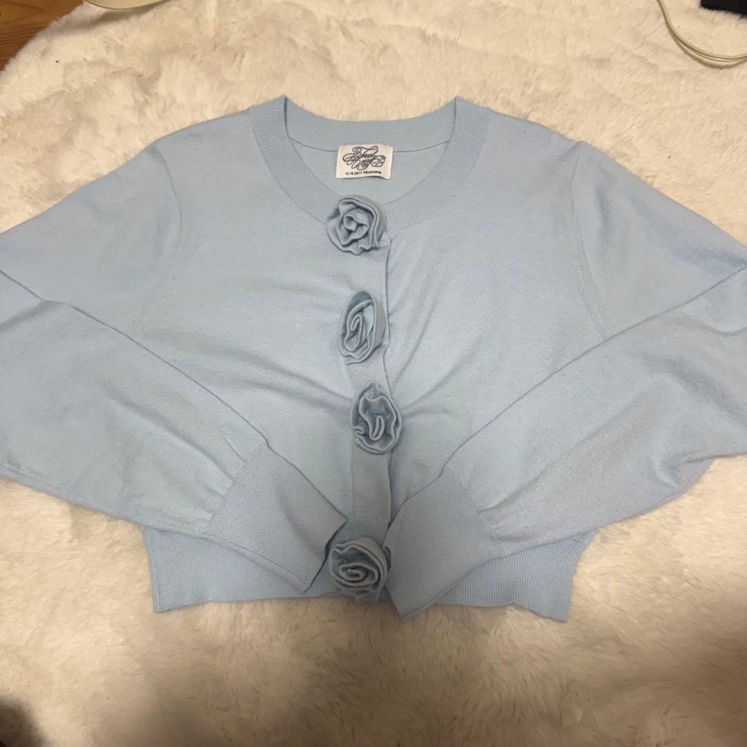 treat ürself Rose flower motif cardigan