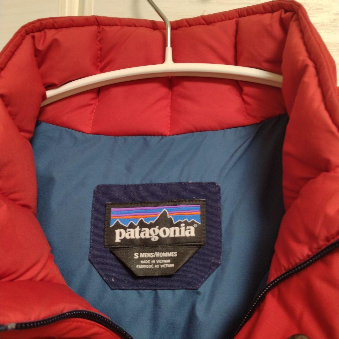 patagonia ダウンベスト 赤/紺