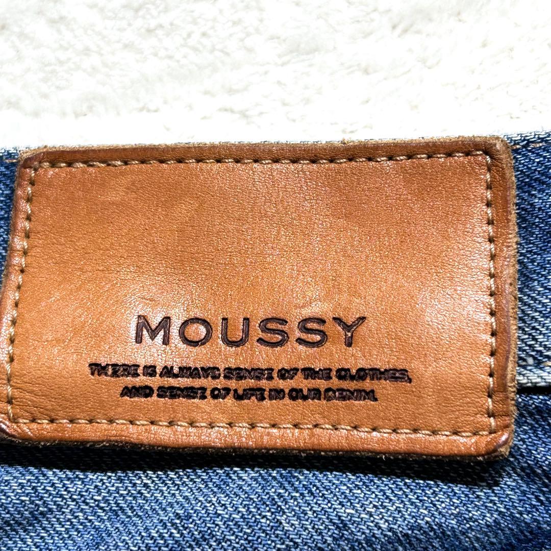 【MOUSSY】 デニムパンツ 25 MVS フレアデニム センターライン