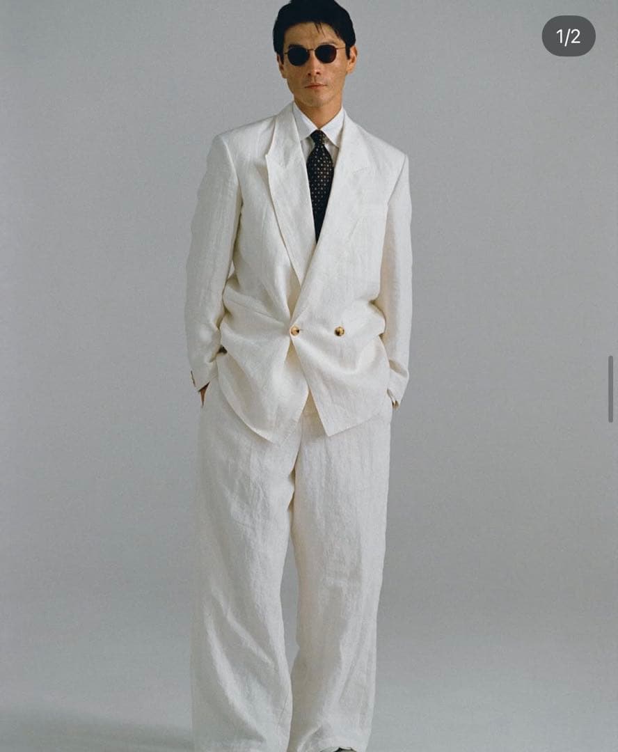 ジャケット・アウター Soshiotsuki 25ss LINEN WASHER 2B DOUBLE