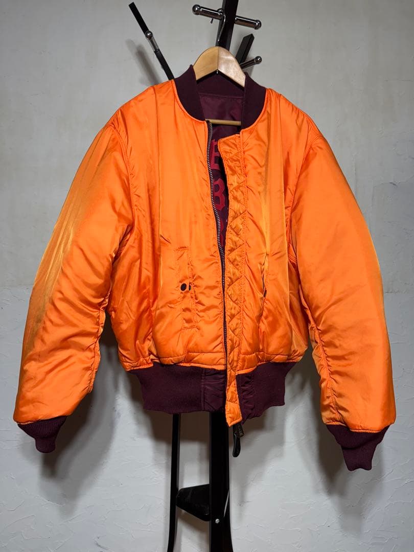 Kanye West PABLO MA-1ジャケット バーガンディ XL
