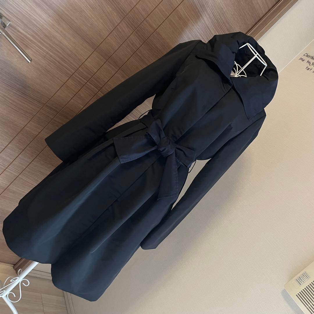 美品☆M PREMIER ☆トレンチコート☆Mプル　36 ネイビー