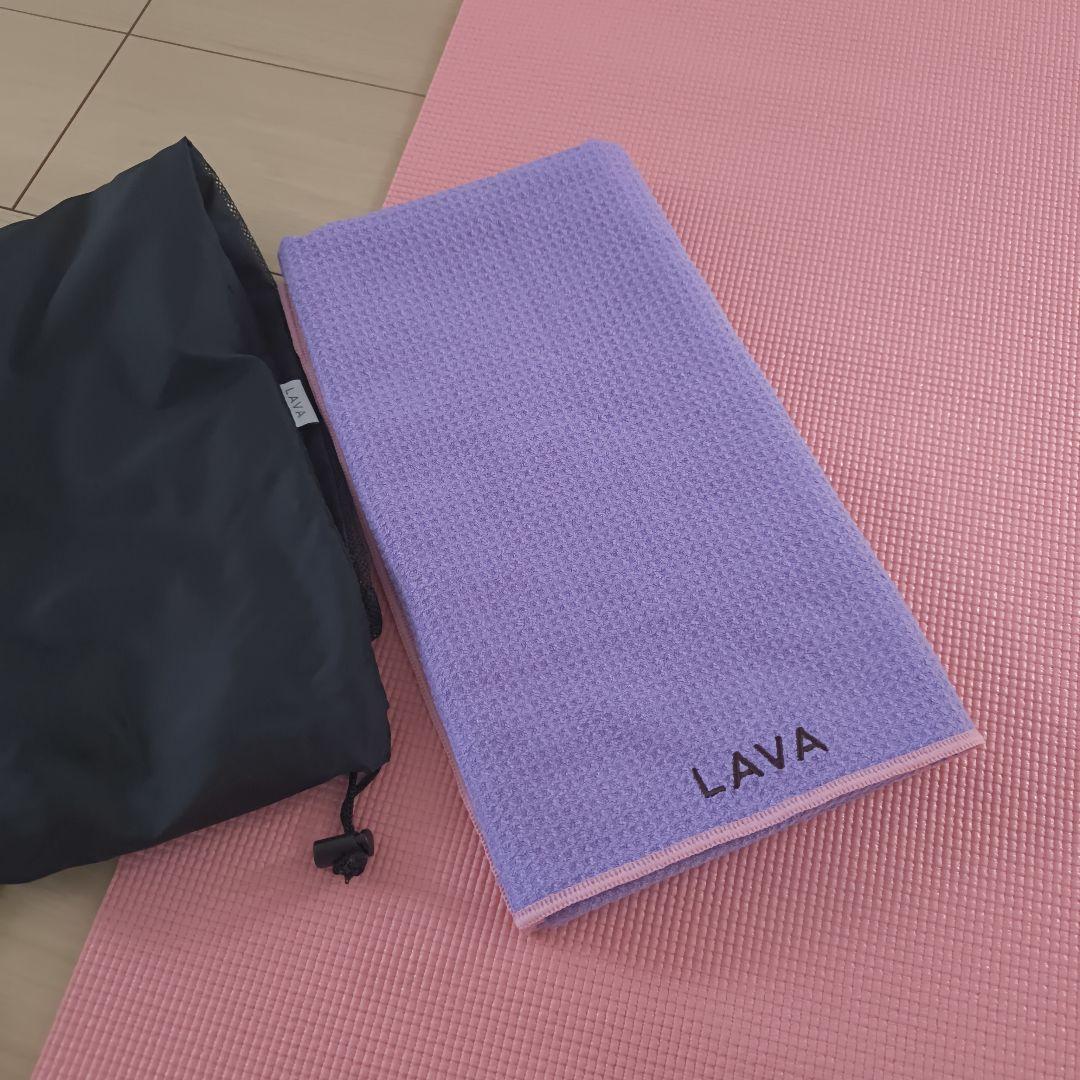 【LAVA】美品♡ヨガマット♡ヨガ ラグ♡LAVA RUG♡タオル 3点セット
