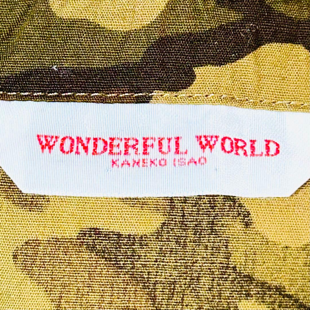 希少【WONDERFUL WORLD】5段ティアードスカート 迷彩 カネコイサオ