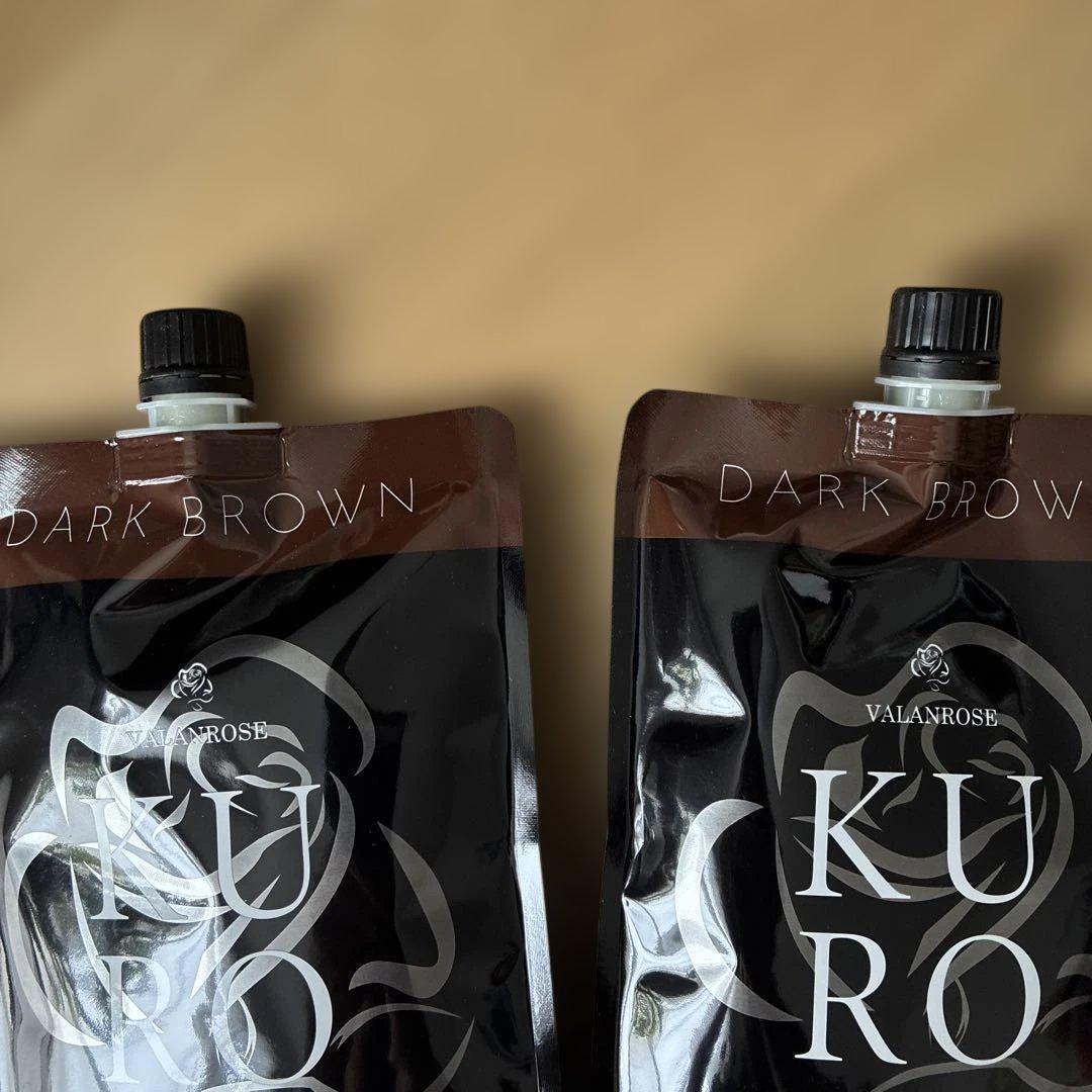 VALANROS KURO Cream Shampoo ダークブラウン2個セット