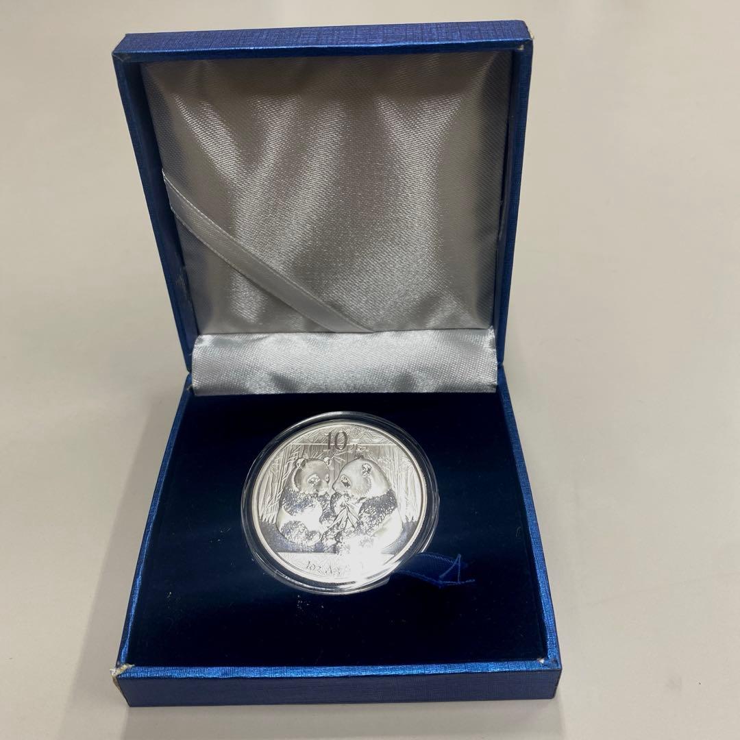 中国パンダ銀貨【2009年・1oz】箱とクリアケース付