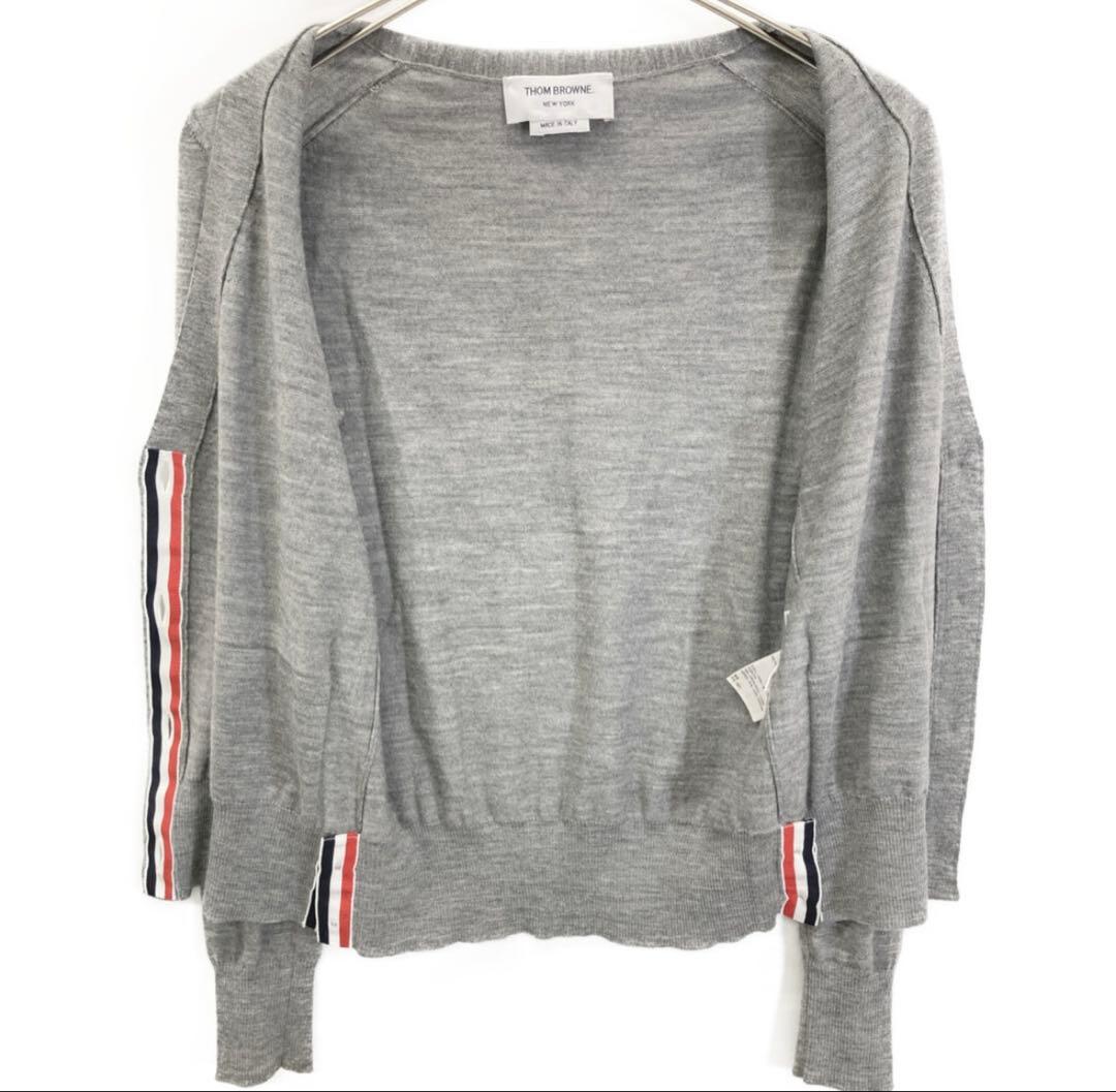 THOM BROWNE カーディガン　トムブラウン　 正規品　グレー　36