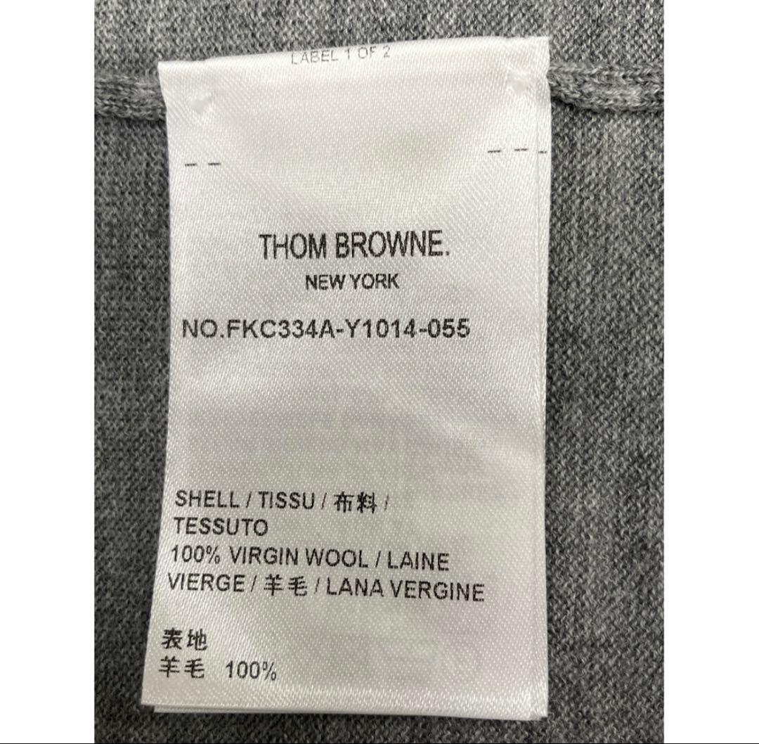 THOM BROWNE カーディガン　トムブラウン　 正規品　グレー　36