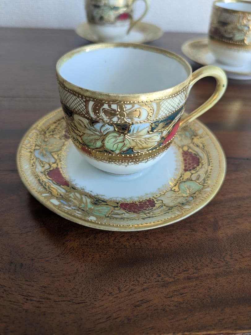 オールドノリタケ　カップ&ソーサー　5客セット