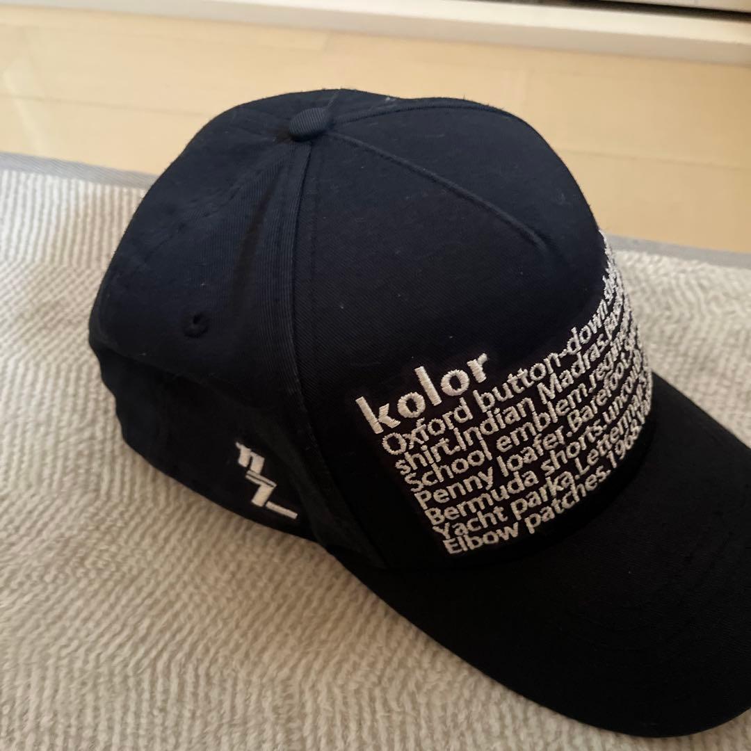 【完売品】 kolor ニューエラキャップ　ネイビー