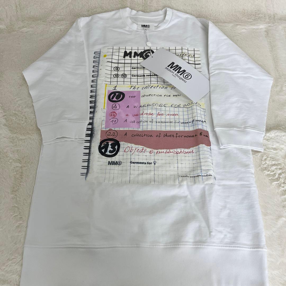MM6 Maison Margiela マルジェラ スウェット ワンピース 白