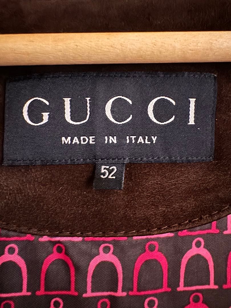 タイムセール！GUCCI スウェードブルゾン　ブラウン