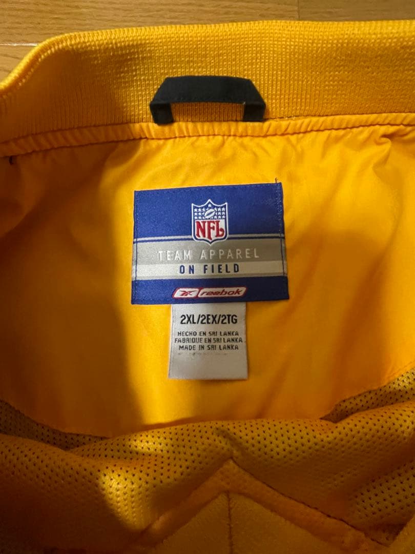 【激レア】NFL×Reebokスティーラーズ ナイロンプルオーバー 2XL