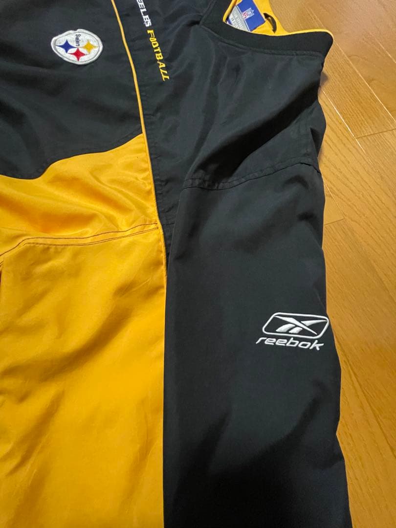 【激レア】NFL×Reebokスティーラーズ ナイロンプルオーバー 2XL