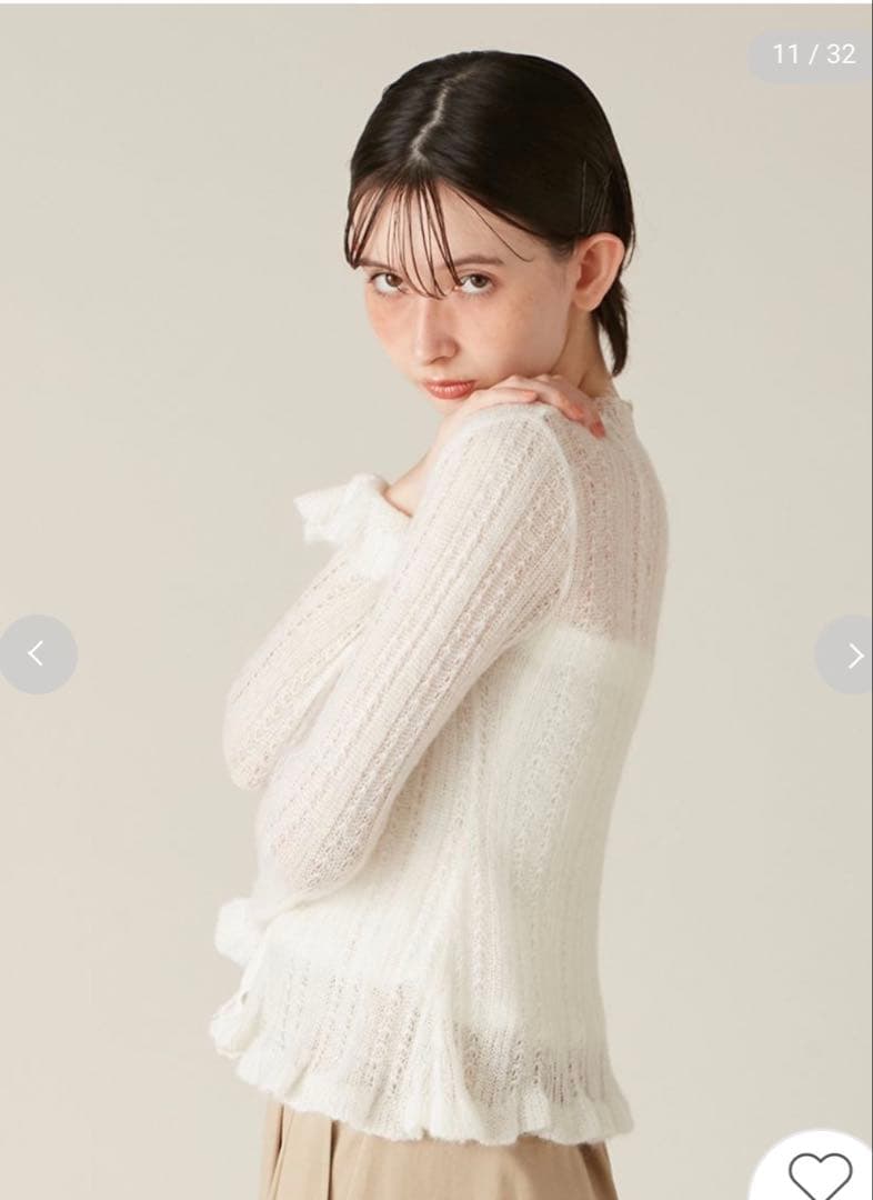 完売色♥️新作新品✨LILY BROWNレーストリムニットアンサンブル
