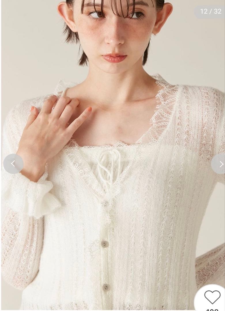 完売色♥️新作新品✨LILY BROWNレーストリムニットアンサンブル