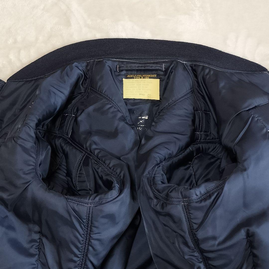 美品　BUZZRICKSON'S　B−15C MOD　フライトジャケット　40