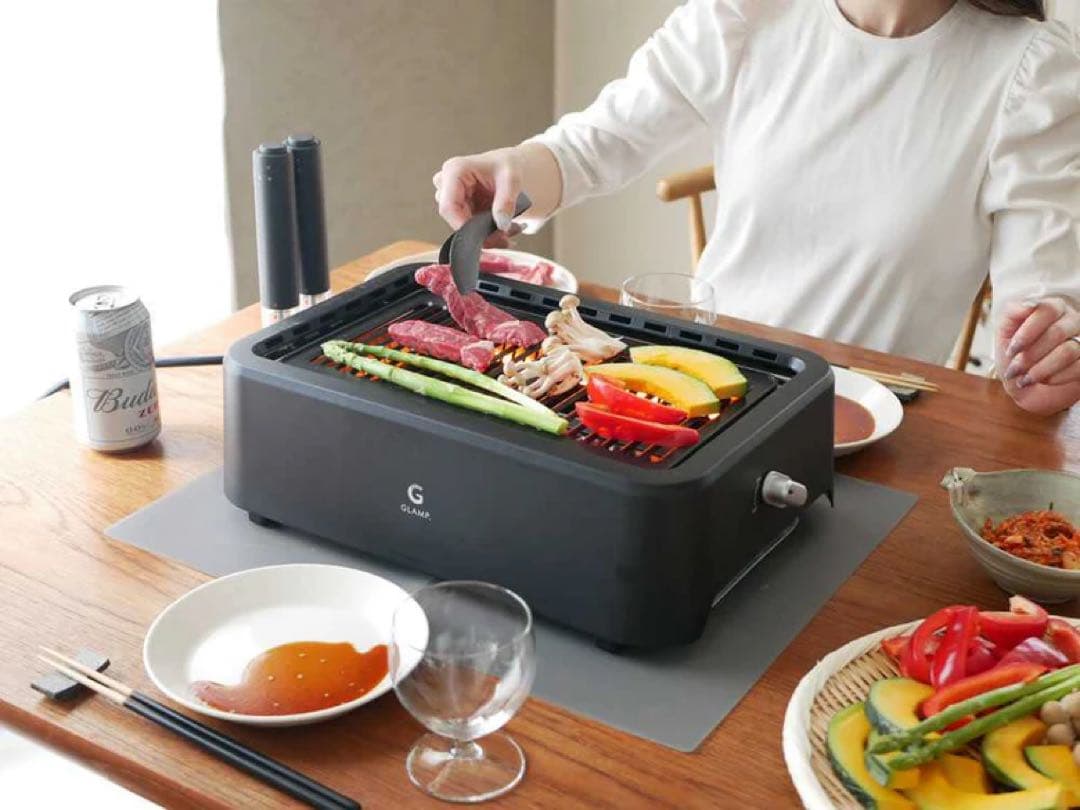 新品未開封 GLAMP. （グランプ） 超少煙グリル BLACK SG01-BK