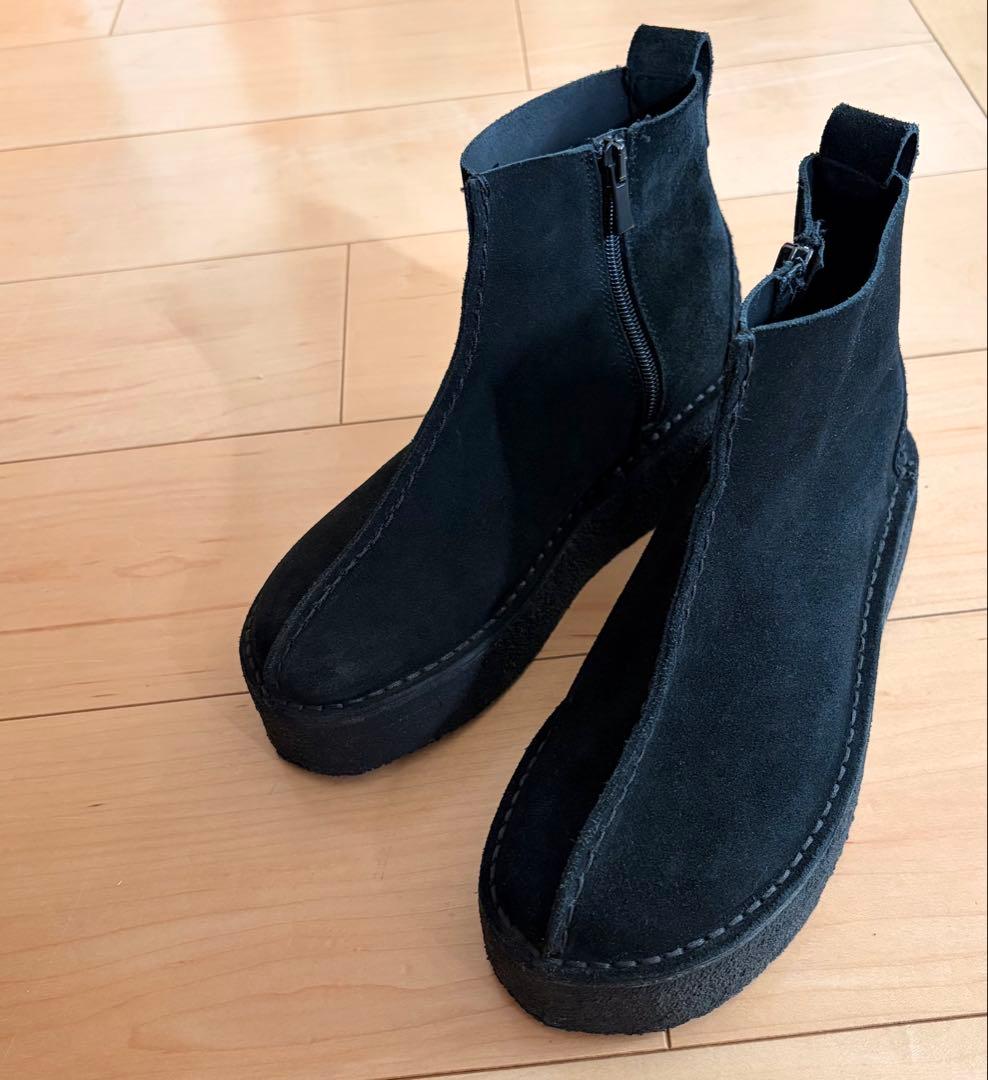 極美品　ClarksOriginals　TREKWEDGEBOOT　サイドジップ