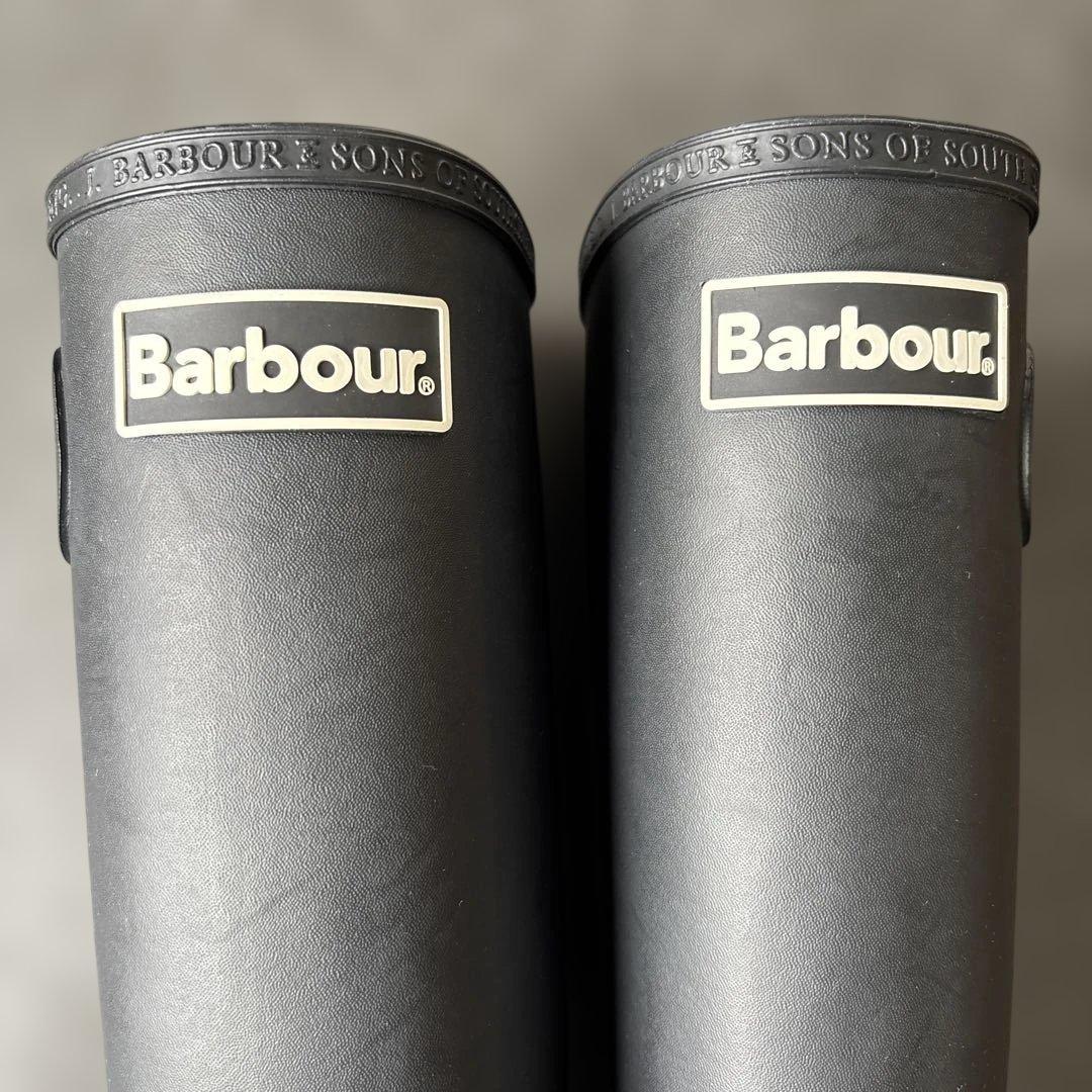美品⭐︎Barbour バブアー レインブーツ 黒 サイズ5（24cm程度）
