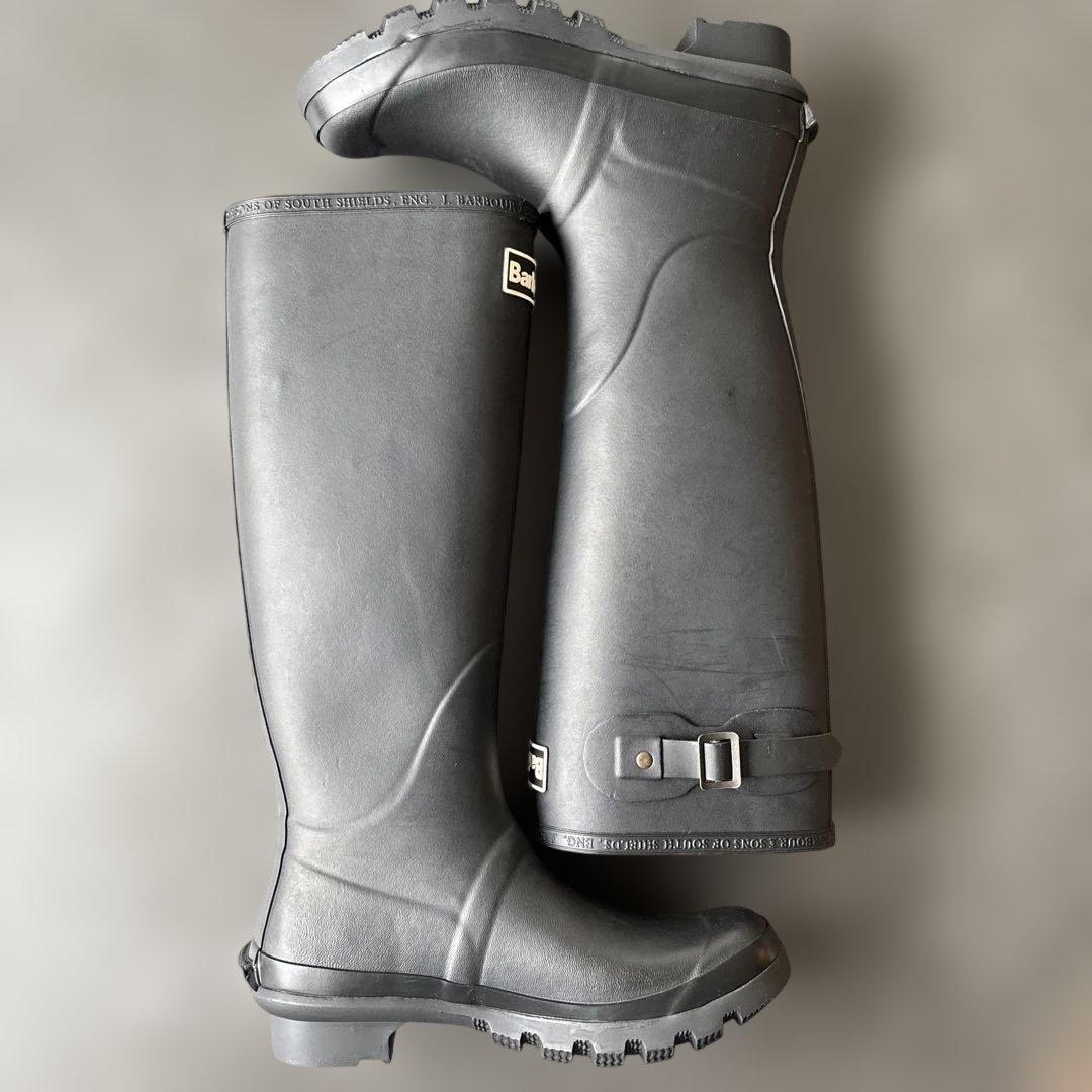 美品⭐︎Barbour バブアー レインブーツ 黒 サイズ5（24cm程度）